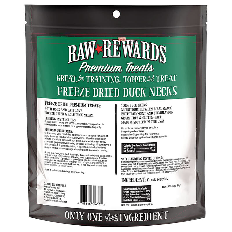 Northwest Naturals Freeze-Dried Duck Necks 5oz