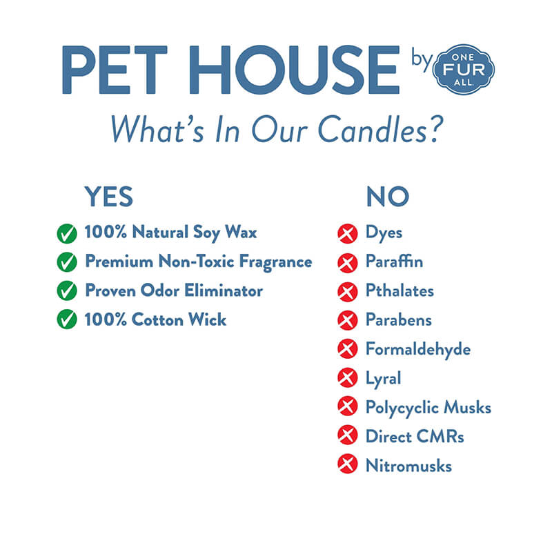 One Fur All Pet House Candle - Lilac Garden