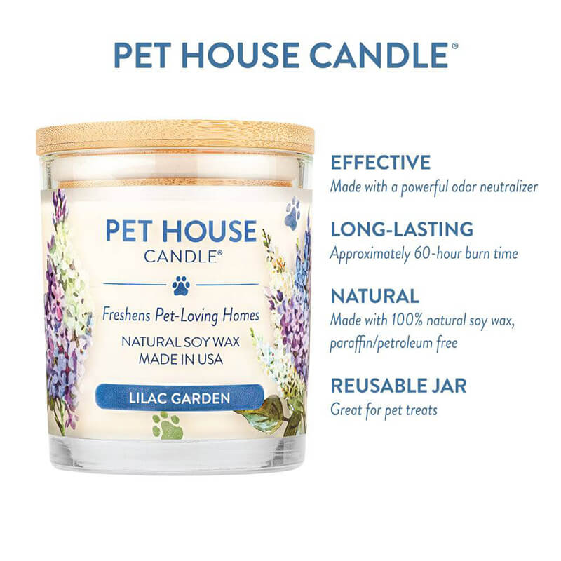 One Fur All Pet House Candle - Lilac Garden