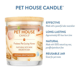 One fur All Pet House Candle - Ocean Driftwood