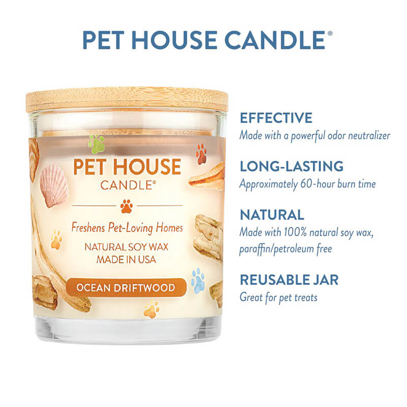 One fur All Pet House Candle - Ocean Driftwood