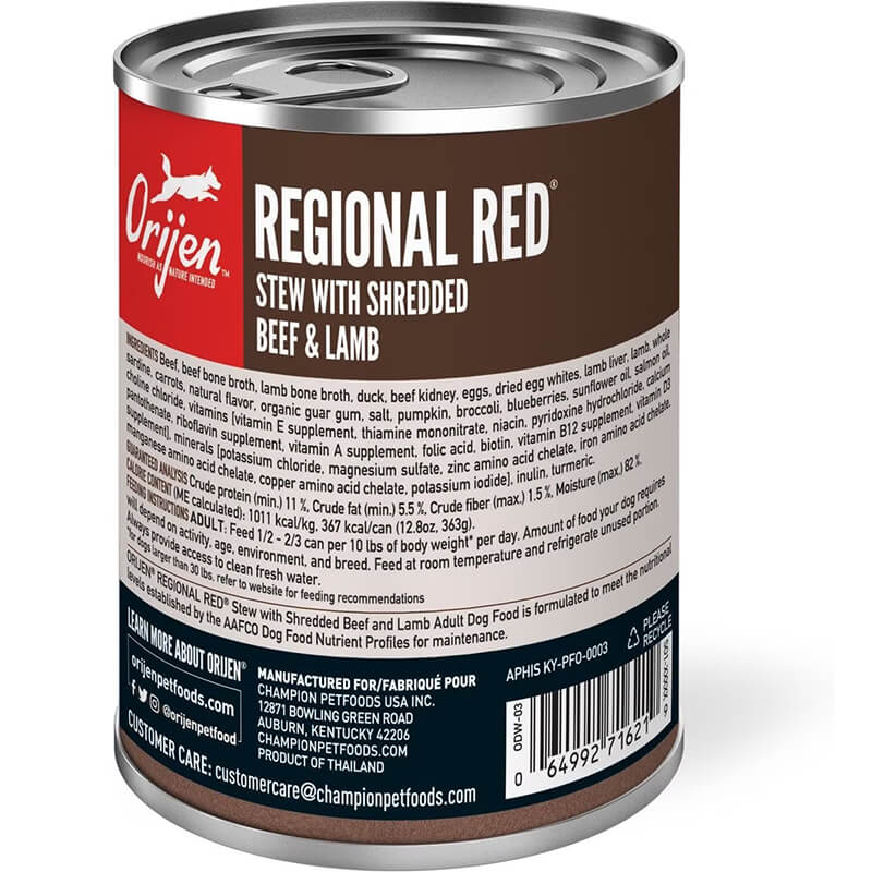 Orijen Stew with Shreds Regional Red
