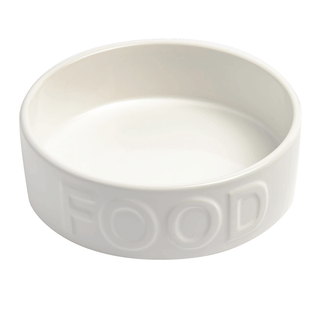 Park Life Designs Classic White Pet Bowl