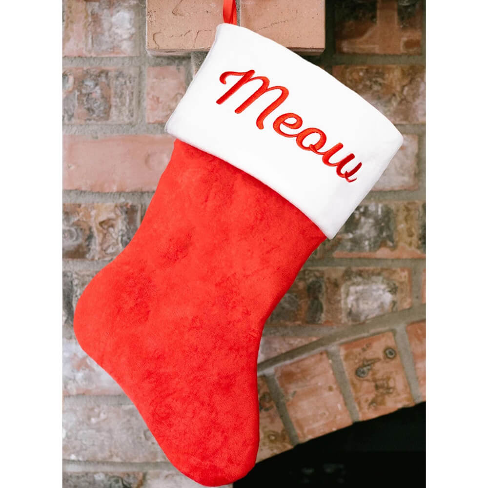 Pearhead Meow Pet Stocking mantle