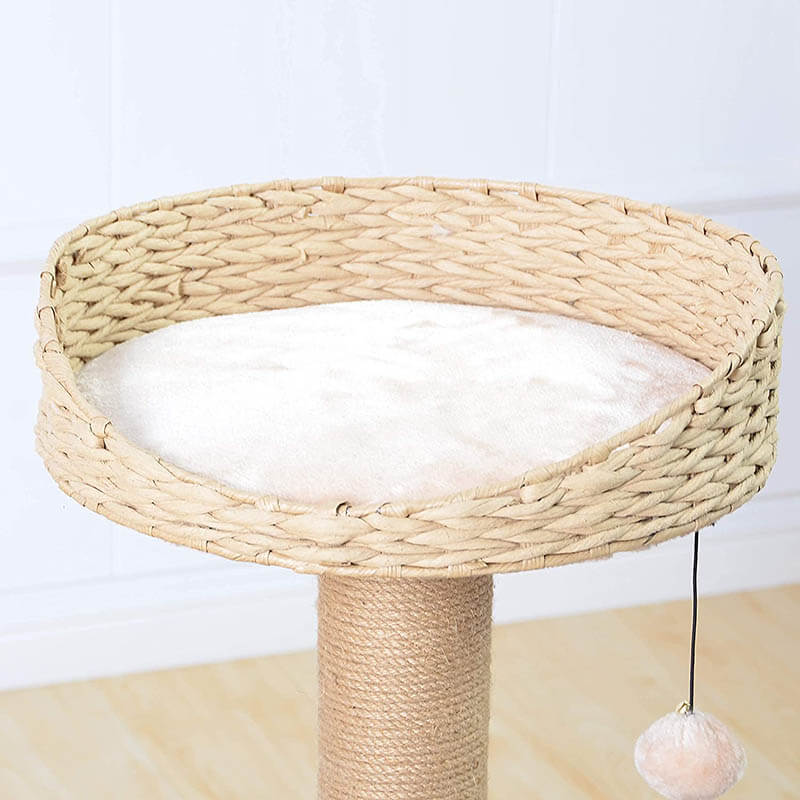 Petpals Paper Rope Bowl with Perch Cat Tree