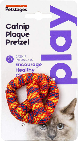 Petstages Plaque Away Pretzel Cat Chew Toy