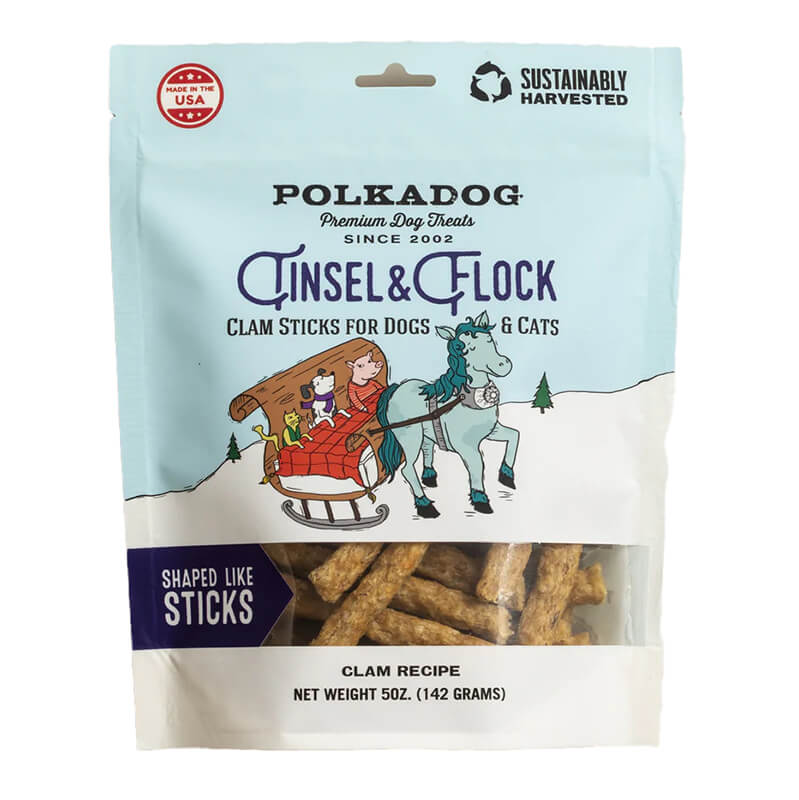 Polka Dog Tinsel & Flock Dog & Cat Treats