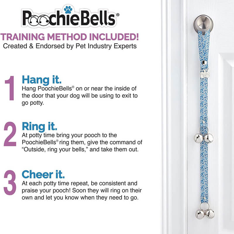PoochieBells with Premium Cotton Webbing