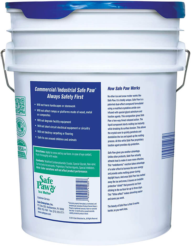 Safe Paw Ice Melt back