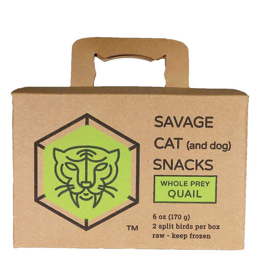 Savage Cat Frozen Whole Quail
