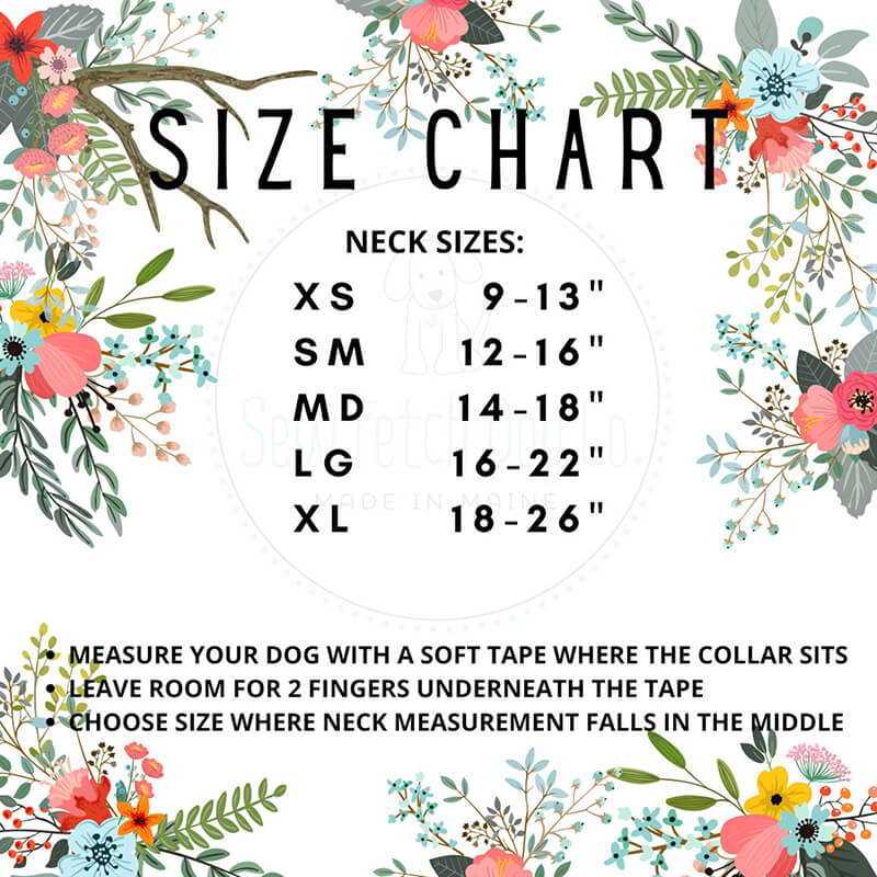 Sew Fetch Collar Boho Rainbows