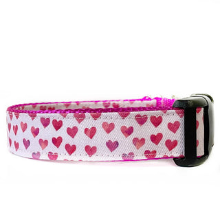 Sew Fetch Collar Watercolor Hearts Valentines
