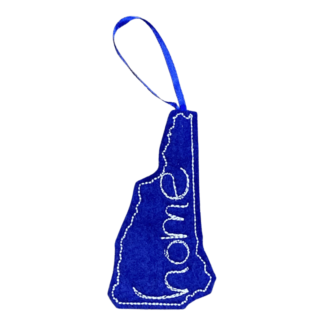 Sew Much - State Felt 'home' Ornament - NH