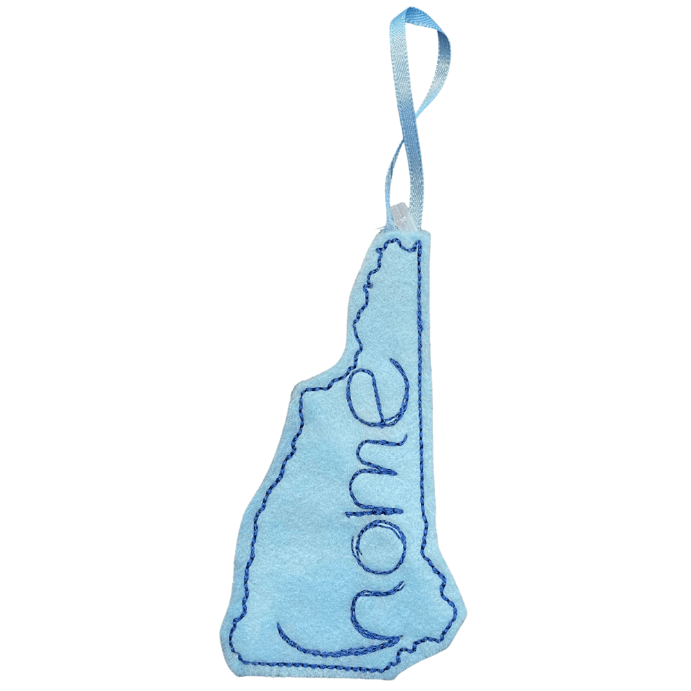 Sew Much - State Felt 'home' Ornament - NH