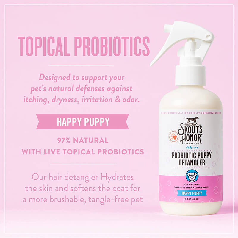 Skout's Honor Probiotic Detangler Happy Puppy DISCONTINUED