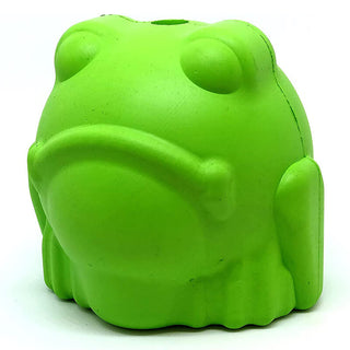 Soda Pup Rubber Bull Frog Treat Dispensing Toy
