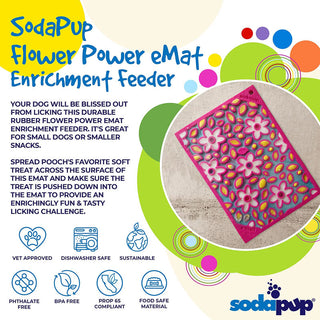 SodaPup Lick Mat Flower Power