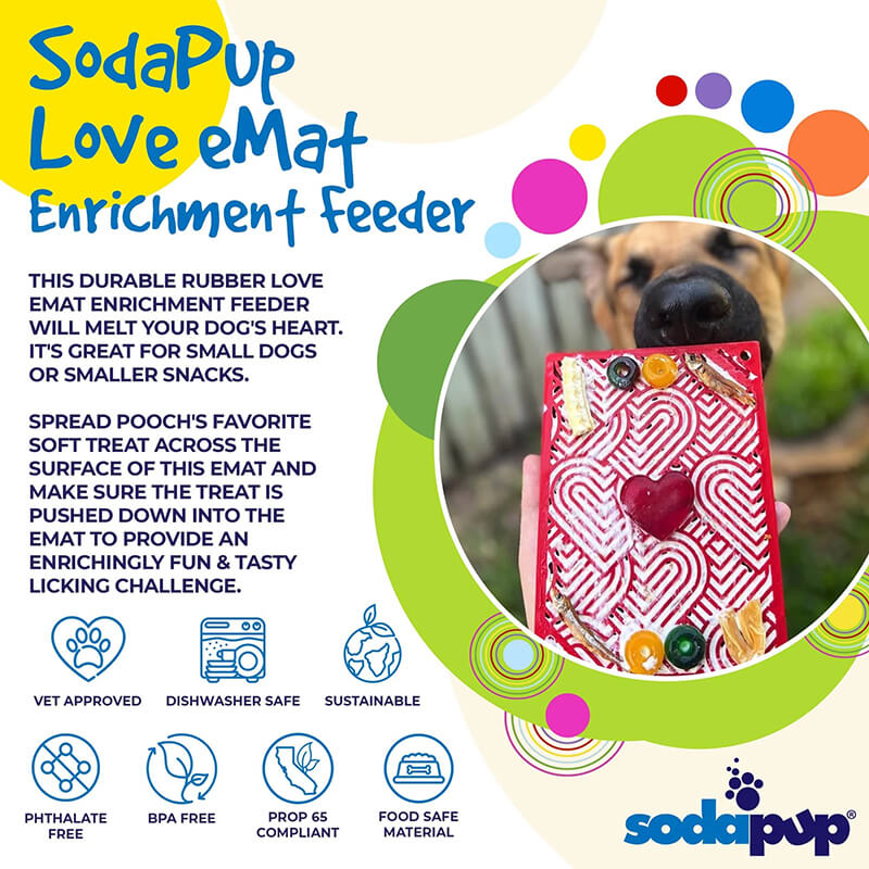 Sodapup Hearts Lick Mat