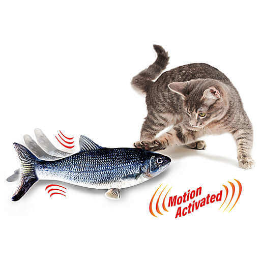 Spot Flippin' Fish Interactive Cat Toy w/USB Charger