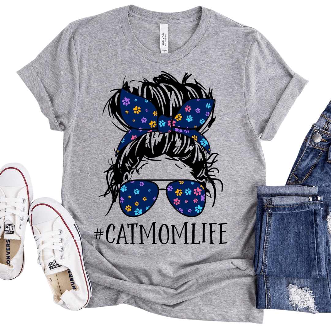 Squishy Faces Cat Mom Life Short Sleeve Tee