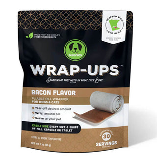 Stashios Wrap-Ups Pliable Pill Wrapper Bacon Flavor