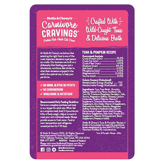 Stella & Chewy's Carnivore Cravings Pouch Tuna & Pumpkin Shreds