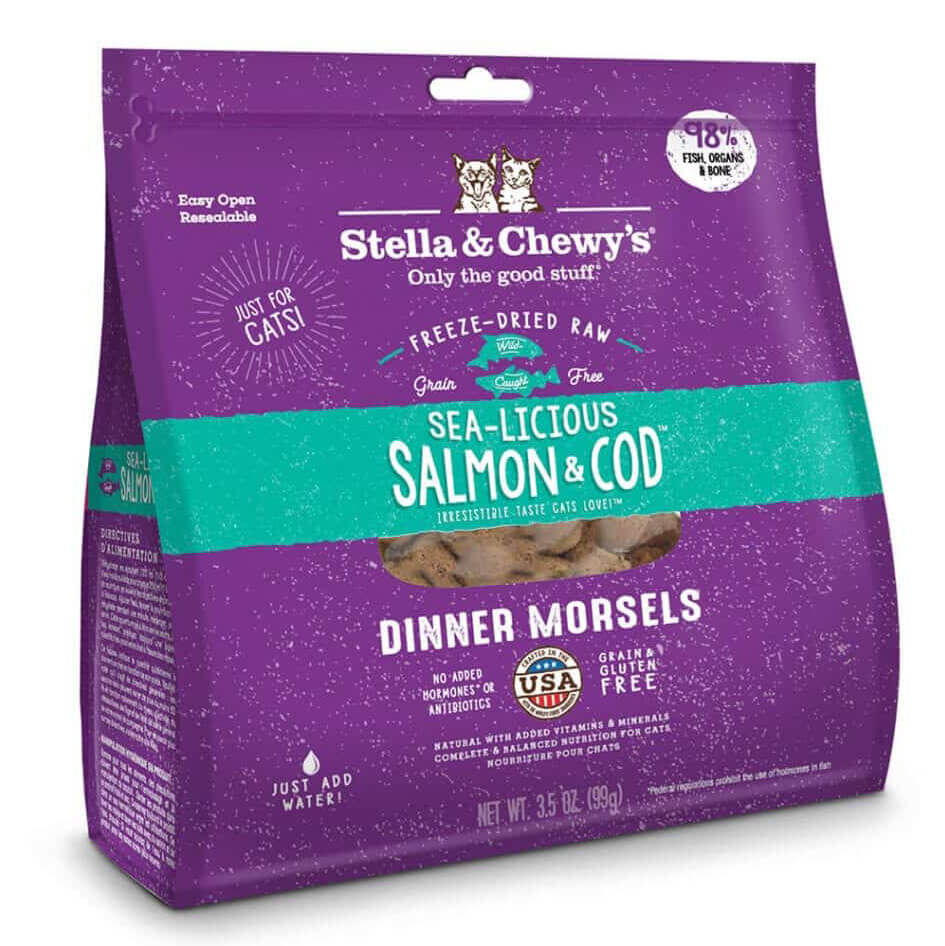 Stella & Chewy's Feline Dinner Morsels Sea-Licious Salmon & Cod