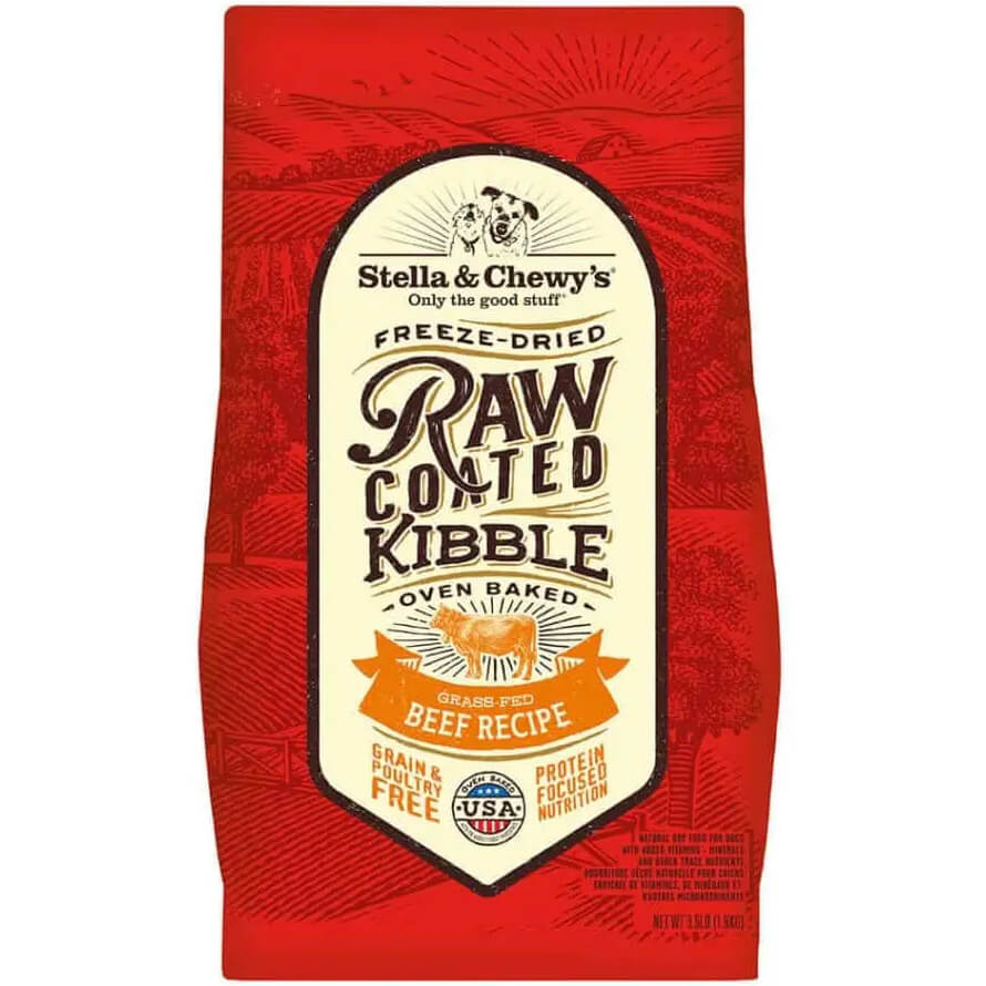 Stella & Chewy's Grass-Fed Beef Raw Coated Kibble