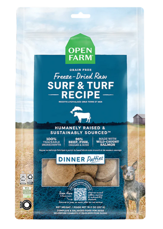 Open Farm Freeze Dried Raw Patties Surf & Turf