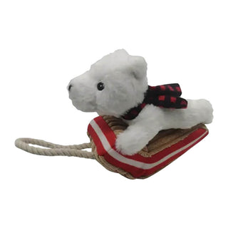 Tall Tails Polar Bear & Sled Tug Toy