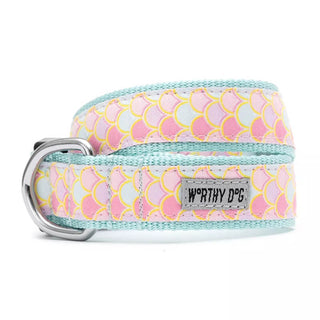 The Worthy Dog Collar Pink Mermaid