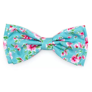 The Worthy Dog Watercolor Floral Bow Tie