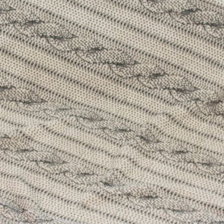 Tall Tails Cable Knit Print Fleece Blanket