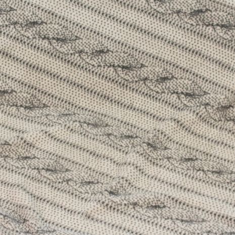 Tall Tails Cable Knit Print Fleece Blanket