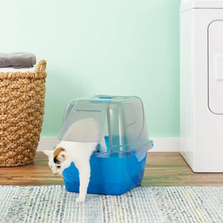 Van Ness Translucent Enclosed Cat Litter Pan