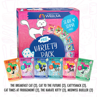 Weruva Cats in The Kitchen Slide N' Serve Brat Pack Variety Pack