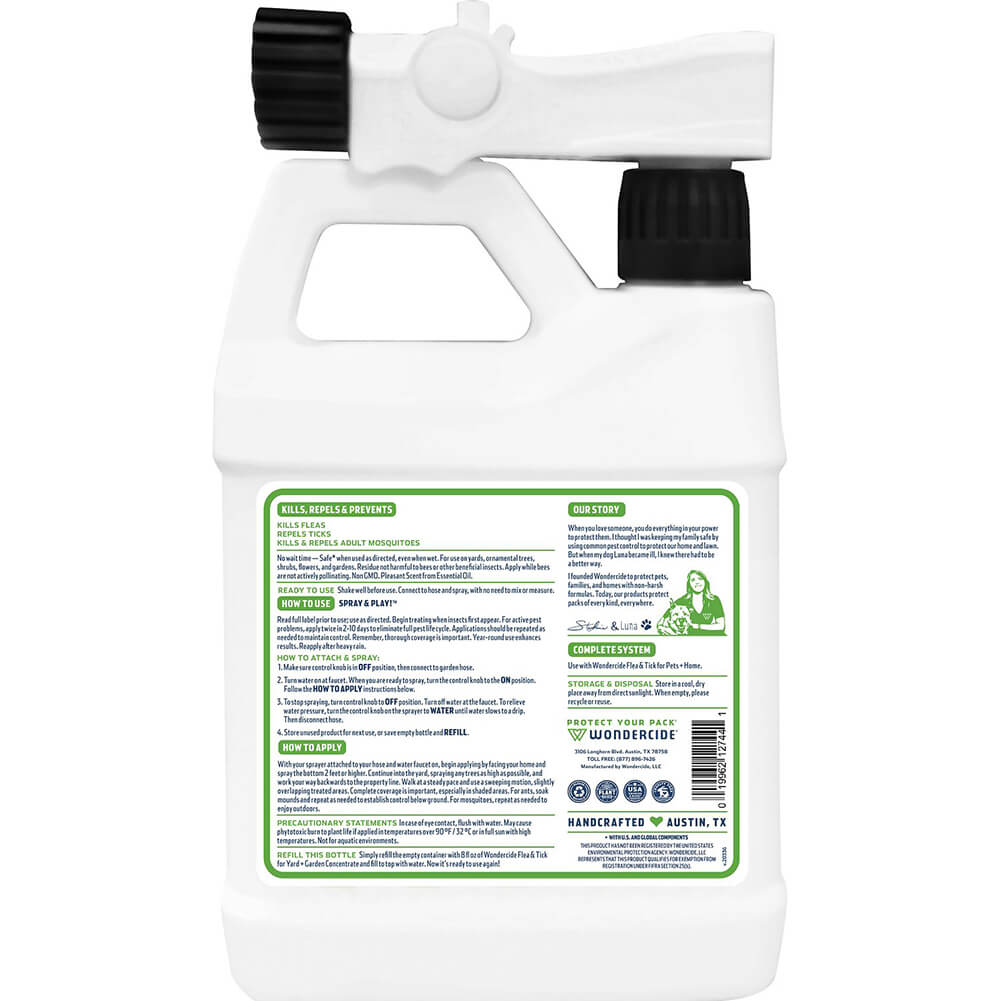 Wondercide Flea, Tick & Mosquito Spray for Yard + Garden