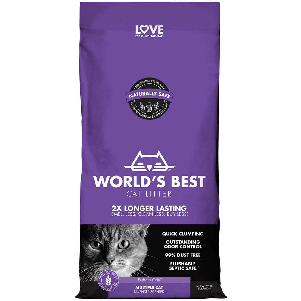 World's Best Cat Litter Lavender Multiple Cat