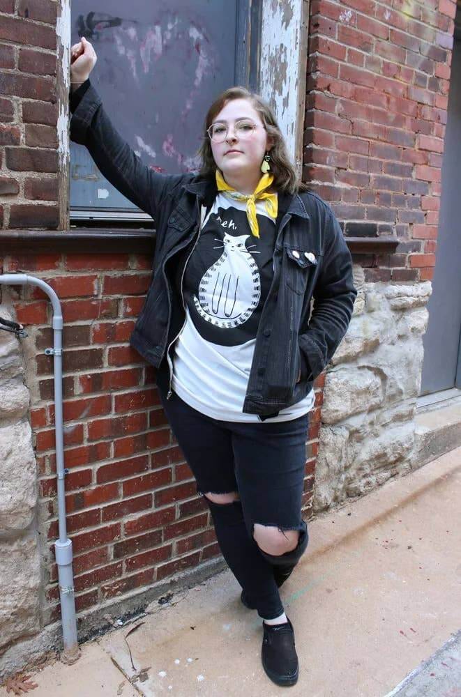 Yonder studios Meh Cat Shirt